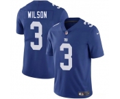 Men's New York Giants #3 Russell Wilson Blue 2025 Vapor Untouchable Limited Football Stitched Jersey
