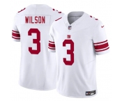 Men's New York Giants #3 Russell Wilson White 2025 F.U.S.E. Vapor Untouchable Limited Football Stitched Jersey