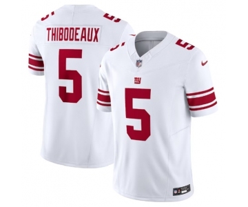 Men's New York Giants #5 Kayvon Thibodeaux White 2023 F.U.S.E. Vapor Untouchable Limited Stitched Jersey