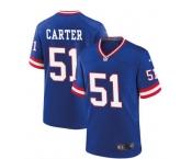 Men's New York Giants #51 Abdul Carter Royal Classic Football Stitched Game Jersey