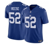 Men's New York Giants #52 Arvell Reese Blue 2026 Draft F.U.S.E. Vapor Untouchable Limited Football Stitched Jersey Men's New York Giants #52 Arvell Reese Blue 2026 Draft F.U.S.E. Vapor Untouchable Limited Football Stitched Jersey