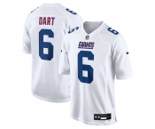 Men's New York Giants #6 Jaxson Dart Tundra White Fashion Game Nike Jersey Men's New York Giants #6 Jaxson Dart Tundra White Fashion Game Nike Jersey