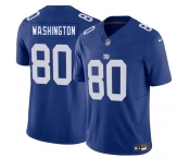 Men's New York Giants #80 Montrell Washington Blue 2025 F.U.S.E. Vapor Untouchable Limited Football Stitched Jersey