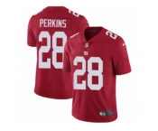 Men's Nike New York Giants #28 Paul Perkins Vapor Untouchable Limited Red Alternate NFL Jersey