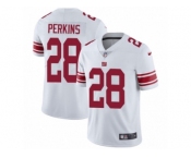 Men's Nike New York Giants #28 Paul Perkins Vapor Untouchable Limited White NFL Jersey