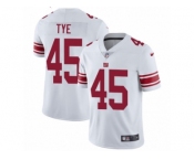 Men's Nike New York Giants #45 Will Tye Vapor Untouchable Limited White NFL Jerse