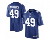 Men's Nike New York Giants #49 Nikita Whitlock Limited Royal Blue Team Color NFL Jersey