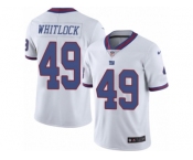 Men's Nike New York Giants #49 Nikita Whitlock Limited White Rush NFL Jersey