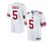 Men's Nike New York Giants #5 Robbie Gould Limited White NFL Jersey