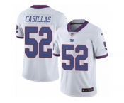 Men's Nike New York Giants #52 Jonathan Casillas Limited White Rush NFL Jersey