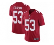 Men's Nike New York Giants #53 Harry Carson Vapor Untouchable Limited Red Alternate NFL Jersey