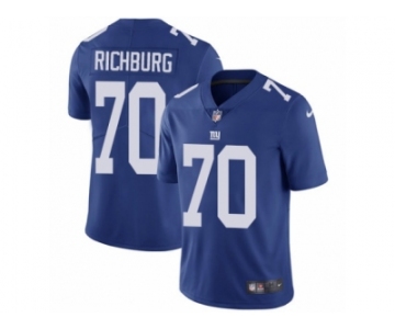 Men's Nike New York Giants #70 Weston Richburg Vapor Untouchable Limited Royal Blue Team Color NFL Jersey