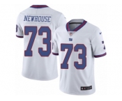 Men's Nike New York Giants #73 Marshall Newhouse Limited White Rush NFL Jersey
