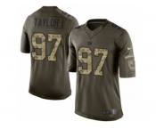 Men's Nike New York Giants #97 Devin Taylor Limited Green Salute to Service NFL Jersey