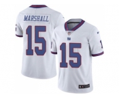 Nike New York Giants #15 Brandon Marshall White Men's Stitched NFL Limited Rush Jersey