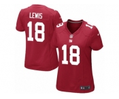 Women Nike New York Giants #18 Roger Lewis Game Red Alternate NFL Jersey