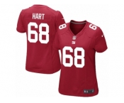 Women Nike New York Giants #68 Bobby Hart Game Red Alternate NFL Jersey