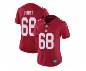 Women Nike New York Giants #68 Bobby Hart Red Alternate Vapor Untouchable Limited Player NFL Jersey