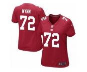 Women Nike New York Giants #72 Kerry Wynn Game Red Alternate NFL Jersey