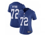 Women Nike New York Giants #72 Kerry Wynn Royal Blue Team Color Vapor Untouchable Limited Player NFL Jersey