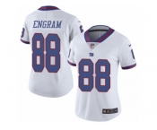 Women's Giants #88 Evan Engram White Stitched NFL Limited Rush Jersey