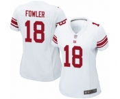 Women's New York Giants #18 Bennie Fowler Game White Football Jersey