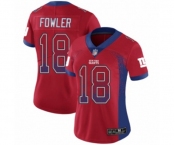 Women's New York Giants #18 Bennie Fowler Limited Red Rush Drift Fashion Football Jersey