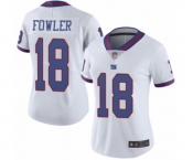 Women's New York Giants #18 Bennie Fowler Limited White Rush Vapor Untouchable Football Jersey