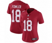 Women's New York Giants #18 Bennie Fowler Red Limited Red Inverted Legend Football Jersey