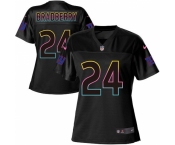Women's New York Giants #24 James Bradberry Black Fashion Game Jersey