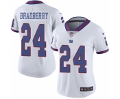Women's New York Giants #24 James Bradberry White Stitched Limited Rush Jersey