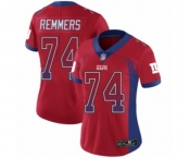 Women's New York Giants #74 Mike Remmers Limited Red Rush Drift Fashion Football Jersey