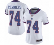 Women's New York Giants #74 Mike Remmers Limited White Rush Vapor Untouchable Football Jersey