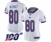 Women's New York Giants #80 Phil McConkey Limited White Rush Vapor Untouchable 100th Season Football Jersey