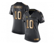 Women's Nike New York Giants #10 Eli Manning Limited Black Gold Salute to Service NFL Jersey Women's Nike New York Giants #10 Eli Manning Limited Black Gold Salute to Service NFL Jersey