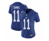 Women's Nike New York Giants #11 Phil Simms Vapor Untouchable Limited Royal Blue Team Color NFL Jersey