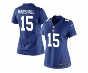 Women's Nike New York Giants #15 Brandon Marshall Limited Royal Blue Team Color NFL Jersey