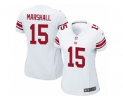 Women's Nike New York Giants #15 Brandon Marshall Limited White NFL Jersey