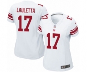 Women's Nike New York Giants #17 Kyle Lauletta Game White NFL Jersey