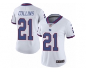 Women's Nike New York Giants #21 Landon Collins Limited White Rush NFL Jersey
