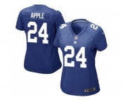 Women's Nike New York Giants #24 Eli Apple Royal Blue Team Color Stitched NFL Elite Jersey