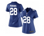 Women's Nike New York Giants #28 Paul Perkins Limited Royal Blue Team Color NFL Jersey Women's Nike New York Giants #28 Paul Perkins Limited Royal Blue Team Color NFL Jersey