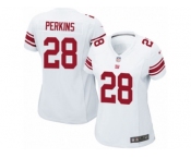 Women's Nike New York Giants #28 Paul Perkins Limited White NFL Jersey Women's Nike New York Giants #28 Paul Perkins Limited White NFL Jersey