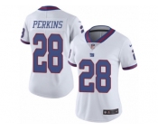 Women's Nike New York Giants #28 Paul Perkins Limited White Rush NFL Jersey Women's Nike New York Giants #28 Paul Perkins Limited White Rush NFL Jersey