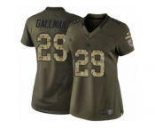 Women's Nike New York Giants #29 Wayne Gallman Limited Green Salute to Service NFL Jersey Women's Nike New York Giants #29 Wayne Gallman Limited Green Salute to Service NFL Jersey