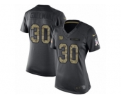 Women's Nike New York Giants #30 Wayne Gallman Limited Black 2016 Salute to Service NFL Jersey Women's Nike New York Giants #30 Wayne Gallman Limited Black 2016 Salute to Service NFL Jersey