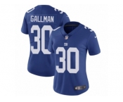 Women's Nike New York Giants #30 Wayne Gallman Vapor Untouchable Limited Royal Blue Team Color NFL Jersey