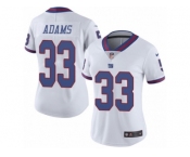 Women's Nike New York Giants #33 Andrew Adams Limited White Rush NFL Jersey Women's Nike New York Giants #33 Andrew Adams Limited White Rush NFL Jersey