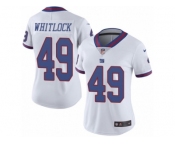Women's Nike New York Giants #49 Nikita Whitlock Limited White Rush NFL Jersey