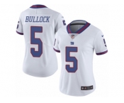 Women's Nike New York Giants #5 Randy Bullock Limited White Rush NFL Jersey